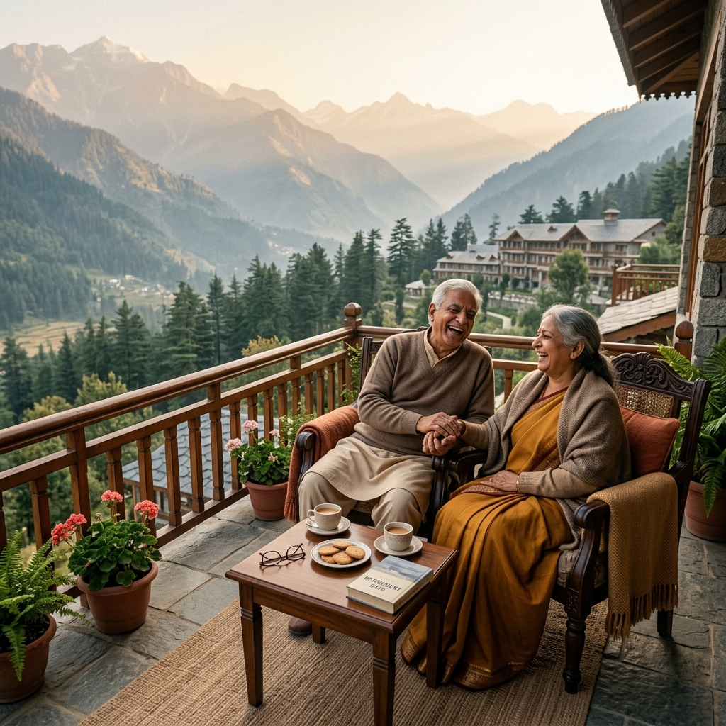 Happy Indian family planning their future