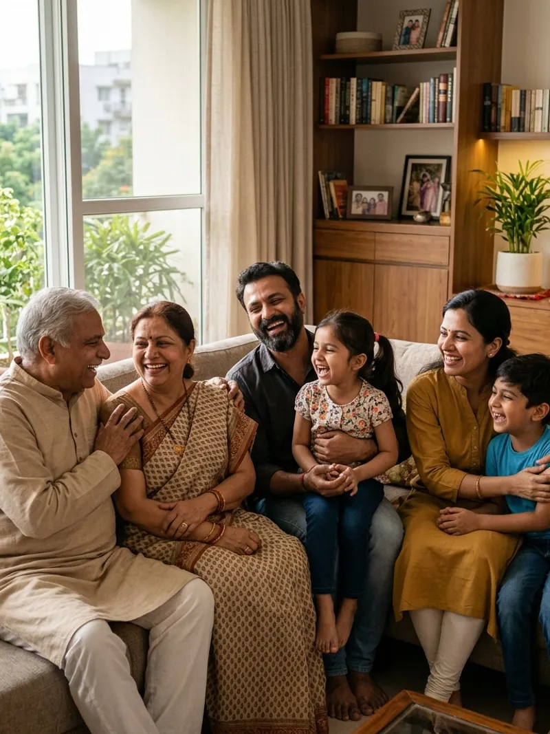 Three-Generation Indian Family Journey